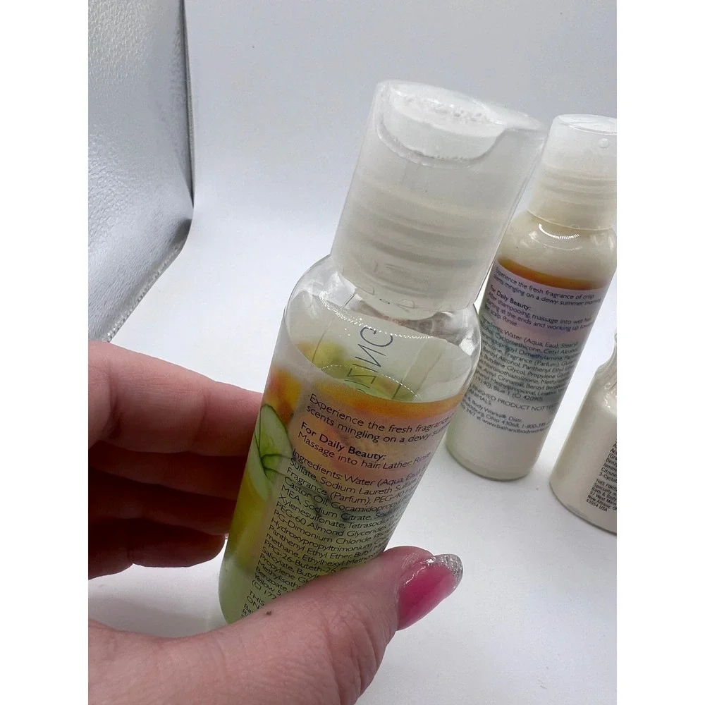 Bath & Body Works Pleasures Cucumber Melon Shampoo Conditioner Lotion Travel Lot